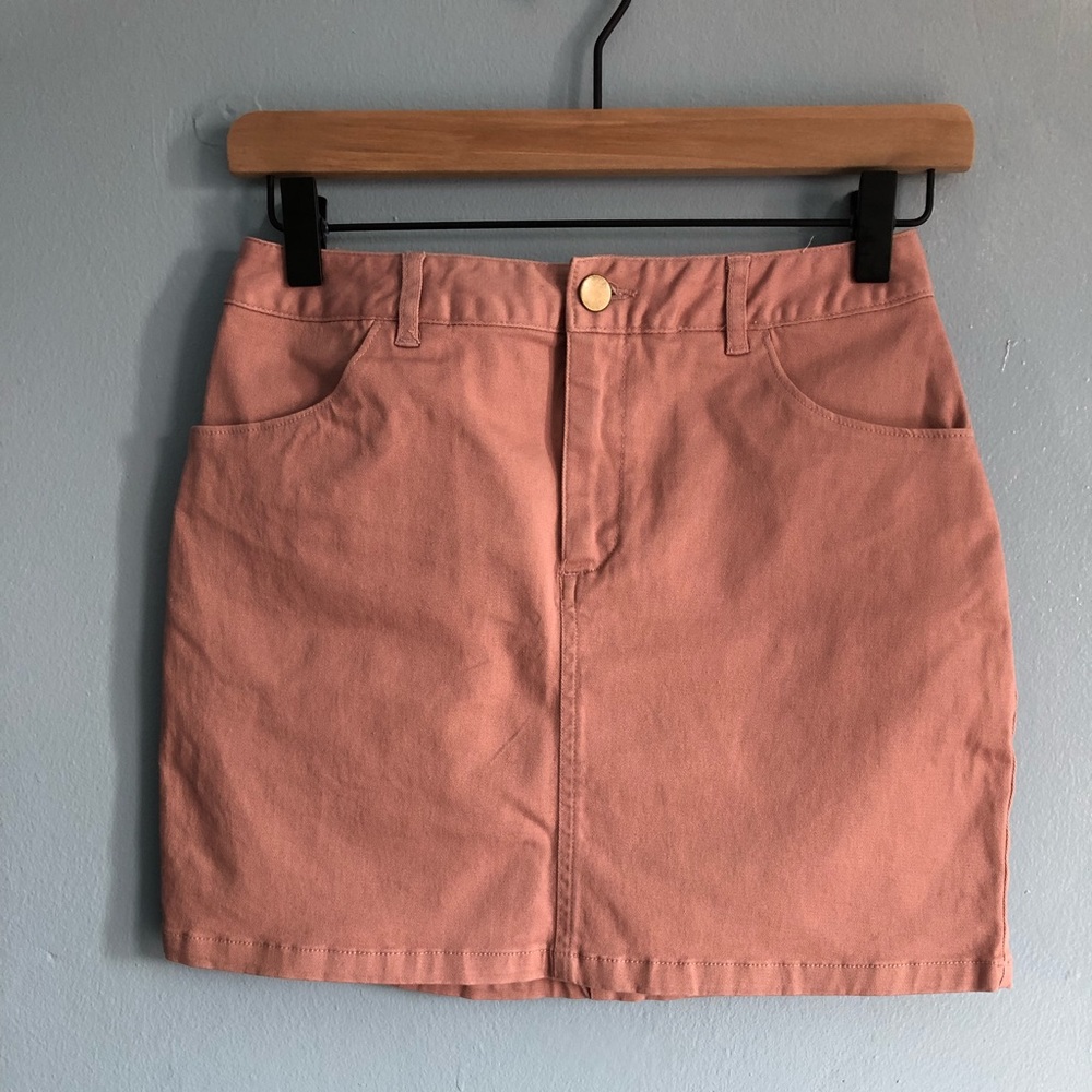 Pink mini-skirt